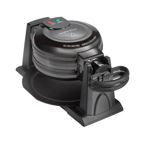 Hamilton Beach Double Rotating Belgian Waffle Maker with Removable Nonstick Plates