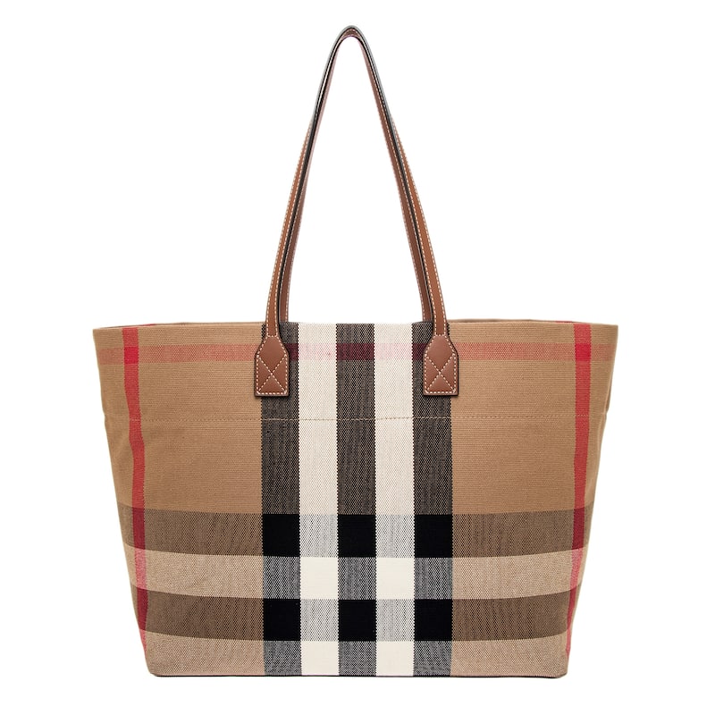 Burberry London Tote Bag - Beige and Multicolor