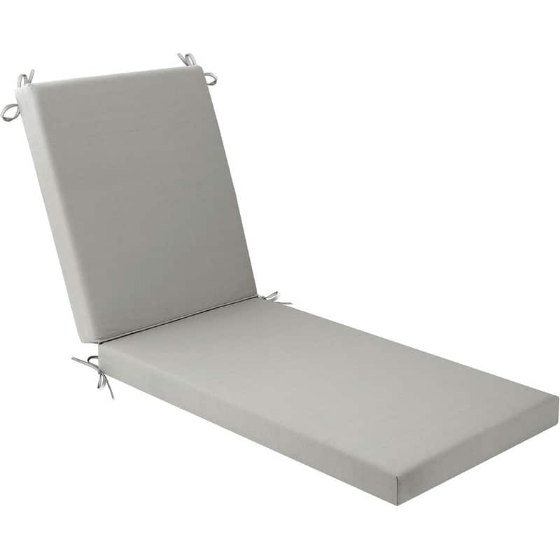 WINSOON Chaise Lounge Cushions Outdoor 80 x 26 x 3 Inch - Light Gray