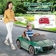 preview thumbnail 1 of 33, 12V Battery Powered Licensed Bentley Bacalar Kids Ride-on Racer Car - 42.5" x 25.5" x 18" Green