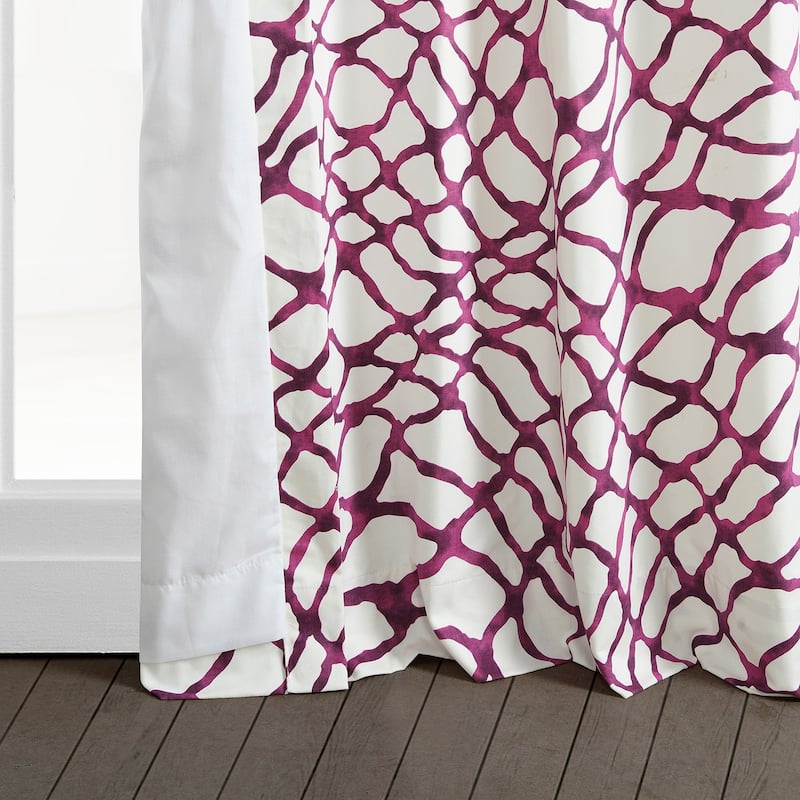 Exclusive Fabrics Ellis Printed Cotton Twill Curtain (1 Panel)