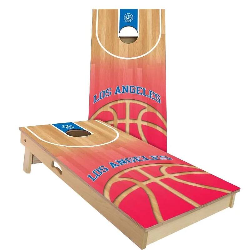 LA Basketball Outdoor Cornhole Board Set - Backyard 2x4 - NO Accessories