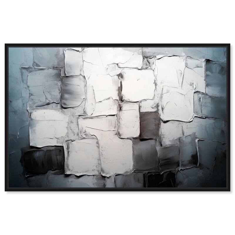Urban Grid Canvas by Art Remedy - Black - 24" x 16"