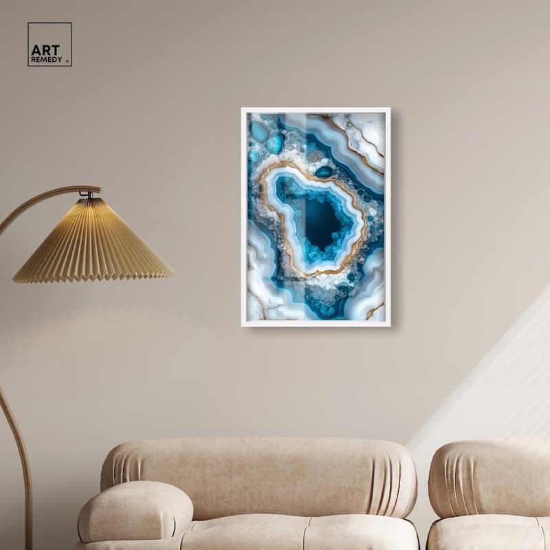 Gilded Geode Eye I Shadowbox by Art Remedy