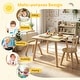 preview thumbnail 9 of 18, Gymax 3PCS Toddler Furniture w/Pine Wood Frame Curved Backrest Round