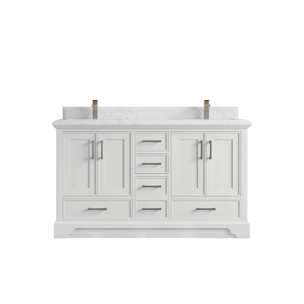 Willow Collections 60 in. W x 22 in. D Charlotte Double Sink Bathroom Vanity with Countertop