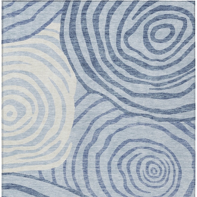HomeRoots Abstract Transitional Rectangle Outdoor Rug