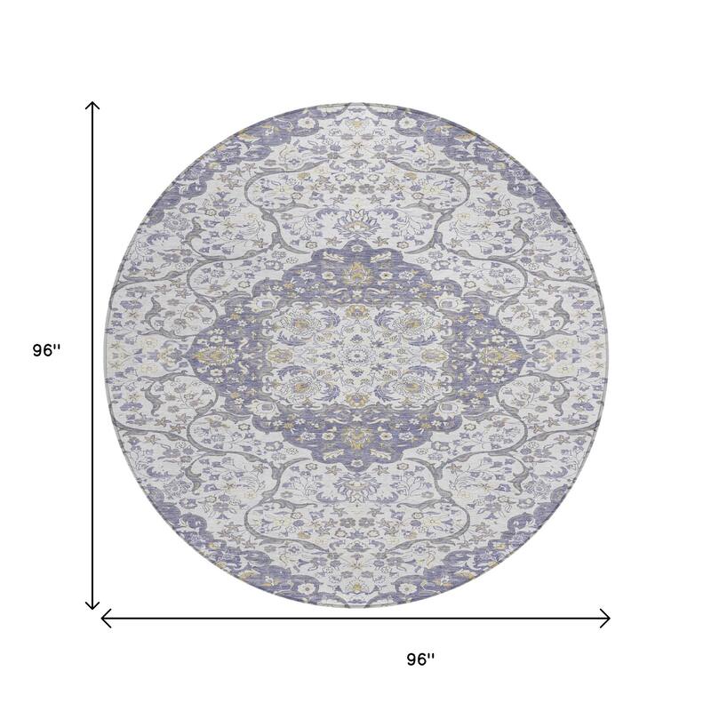 HomeRoots Medallion Traditional Rectangle Outdoor Rug