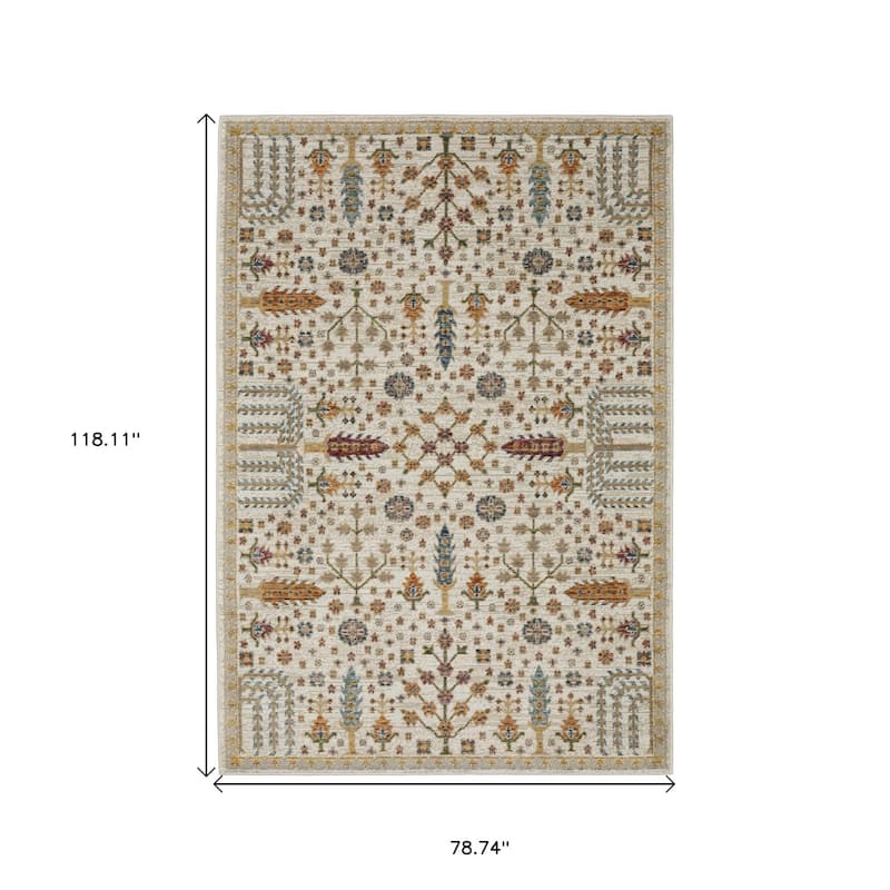 HomeRootsOriental Bohemian Rectangle Area Rug