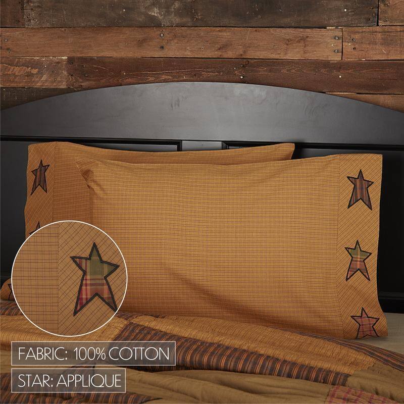 Stratton Pillow Case with Applique Star Set