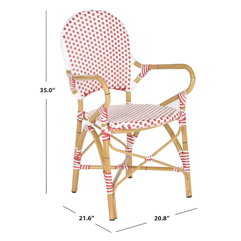 SAFAVIEH Jonell Indoor/Outdoor Arm Chair (Set of 2) - 21Wx22Dx35H