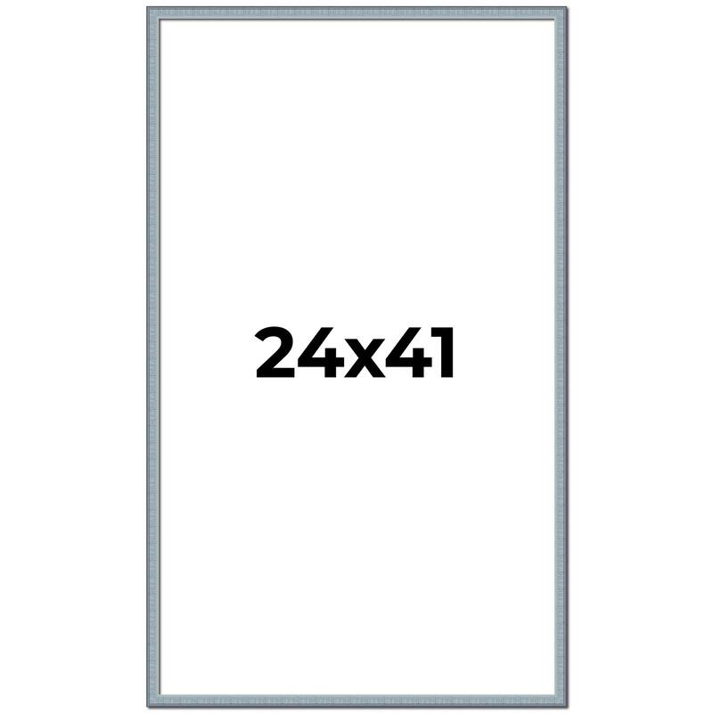 24x41 Frame Rustic Sky Blue Solid Wood Picture Frame | 0.75 Inch
