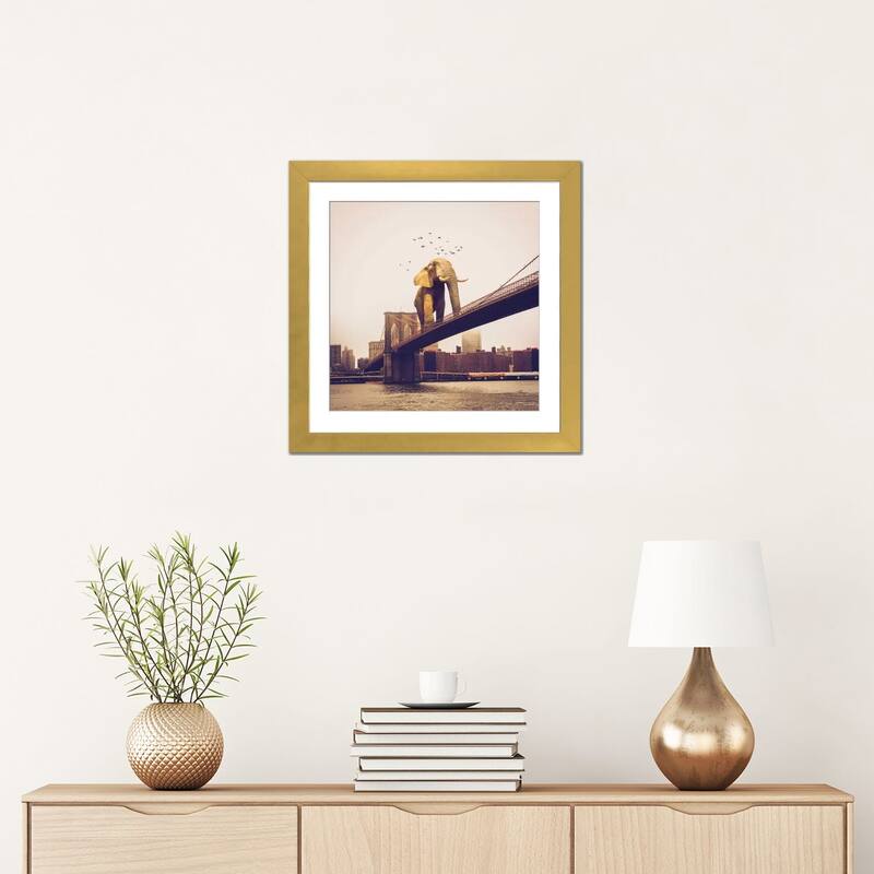 iCanvas "Elephant Bridge Amble" by Soaring Anchor Designs PFA