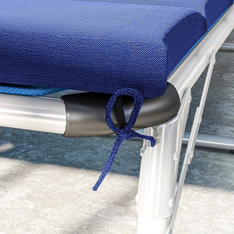 80" x 26" Foldable Lounge Chair Cushions Set of 2, Outdoor UPF50