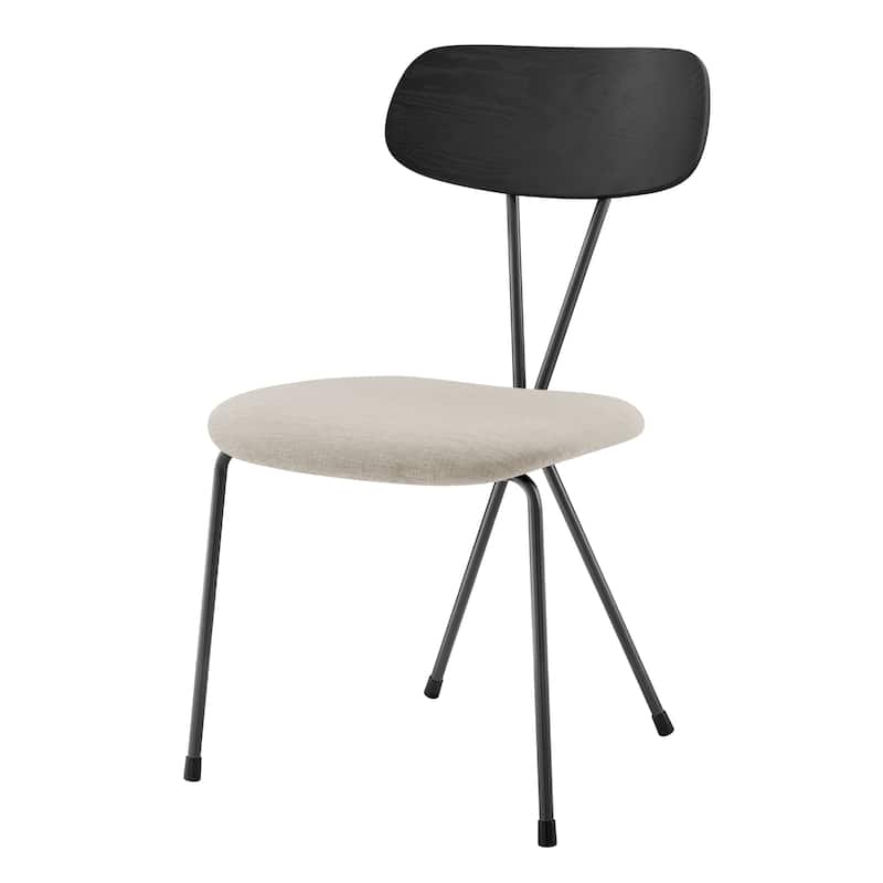 NPD Furniture Elise Fabric Dining Side Chair (Set of 4) - Magnolia Cream