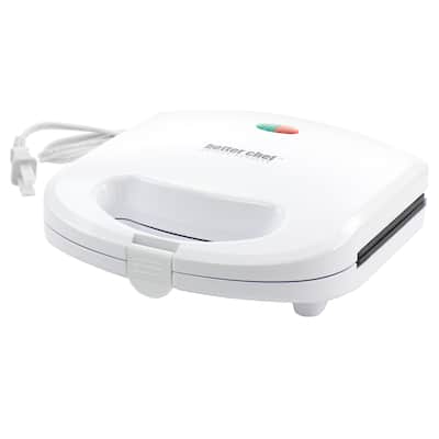 Better Cher Panini Contact Grill- White With Stainless Steel