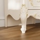 preview thumbnail 18 of 16, French Style Nightstand with 2 Drawers Vintage White and Gold Bedside Table for Bedroom Elegant Accent Storage Cabinet