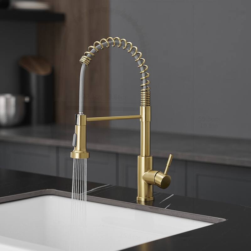 Kitchen Faucet with Pull Down Sprayer and Swivel Function