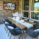 preview thumbnail 10 of 20, PURPLE LEAF Outdoor Dining Set for Garden Deck Wicker Table and Chairs Set-11 Piece