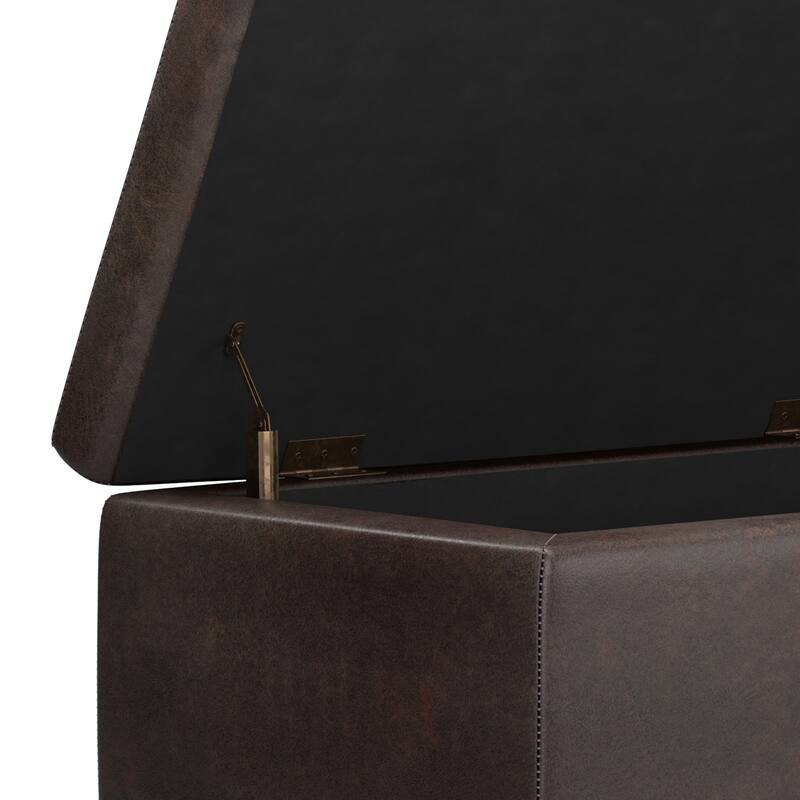 WYNDENHALL Springfield 48 inch Wide Rectangle Storage Ottoman