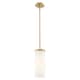 Option Brushed Brass / Matte White Shade