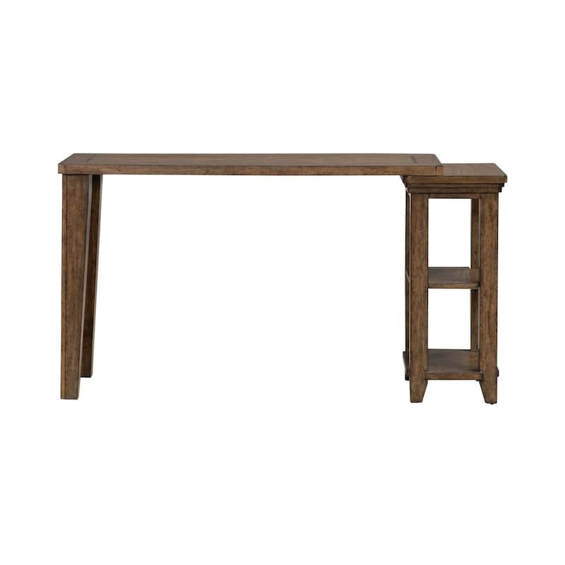 Liberty Furniture Carolina Park Console Table, Optional 2 Upholstered Stools