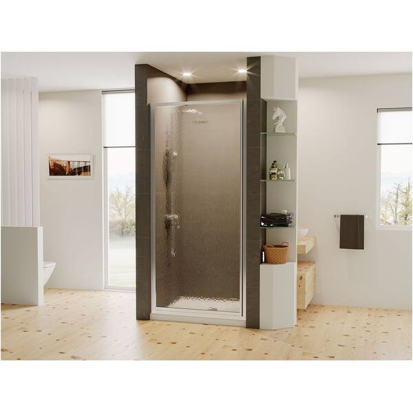 Shop Coastal Shower Doors L30 69 A Legend Series 30 X 68 Framed Hinge Overstock 27999393 Chrome
