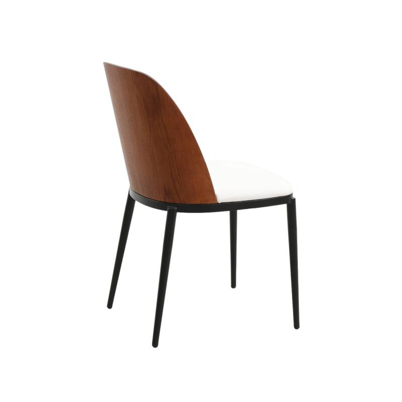 9-Piece Dining Set in Black Steel with 8 Chairs and Table Tule Collection by LeisureMod