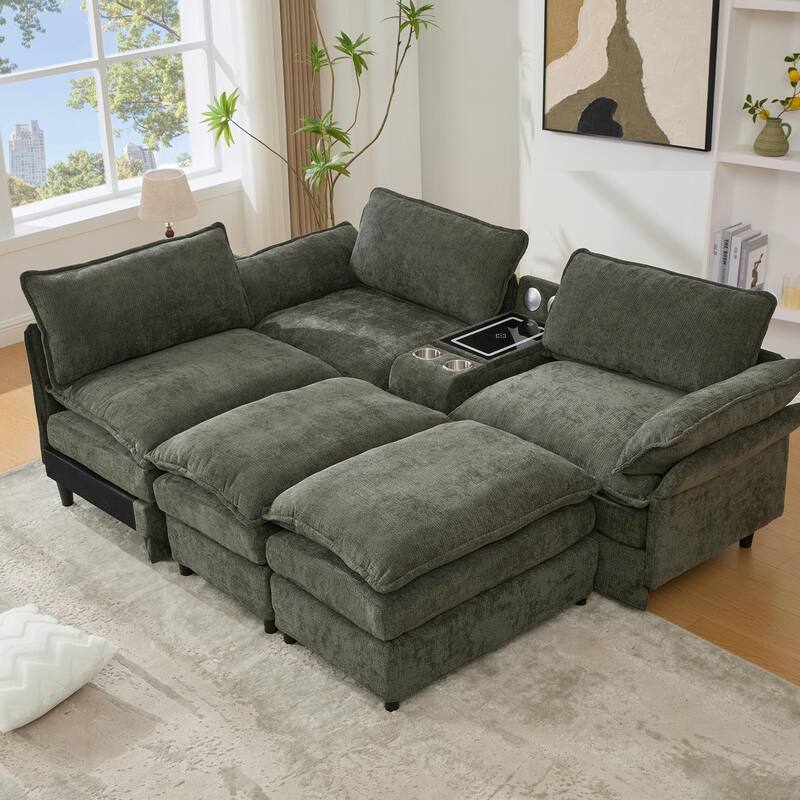U Shaped Modular Sectional Sofa