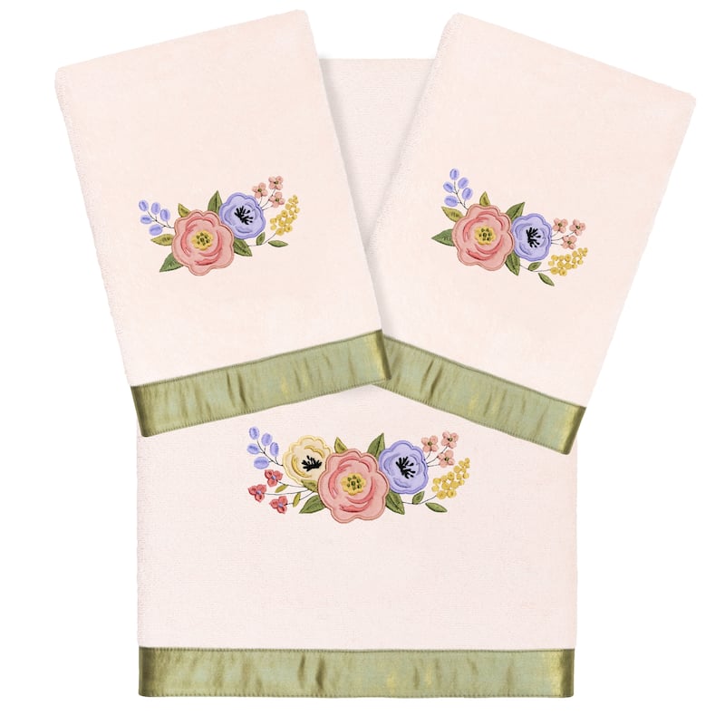 Authentic Hotel and Spa Turkish Cotton Verano 3PC Towel Set - Blush