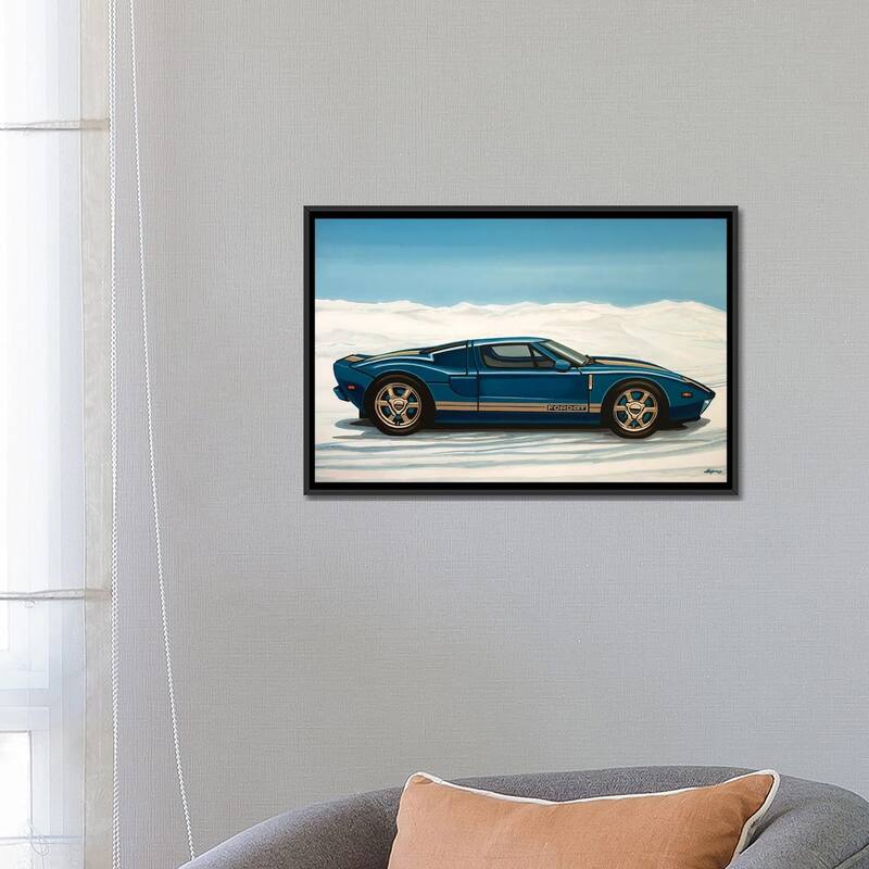 iCanvas "Ford Gt 2005" by Paul Meijering Framed