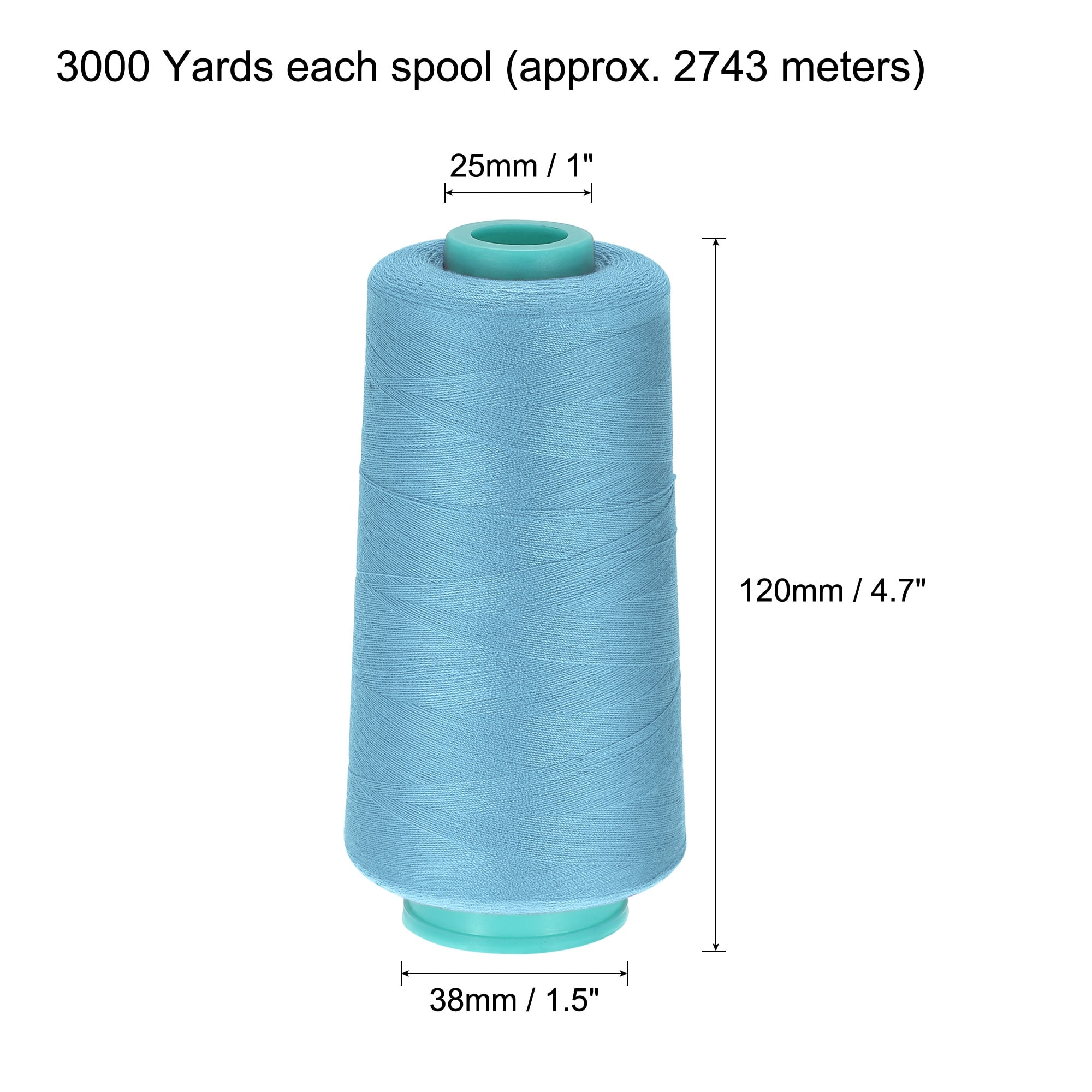 3000 Yards 40S/2 All-Purpose Polyester Sewing Thread, 1 Pcs - Bed