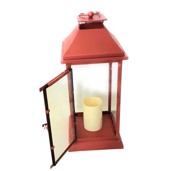 Tx Usa Corporation Belmont Decorative Candle Lantern Large Red On Sale Overstock 30566884