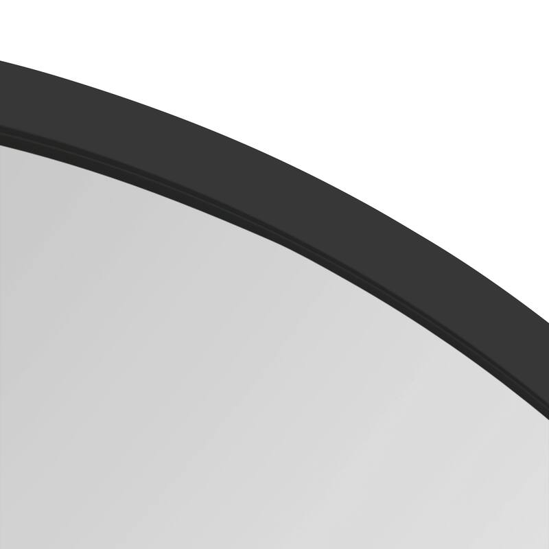 Kate and Laurel Wheeler Round Framed Wall Mirror - 24" Diameter