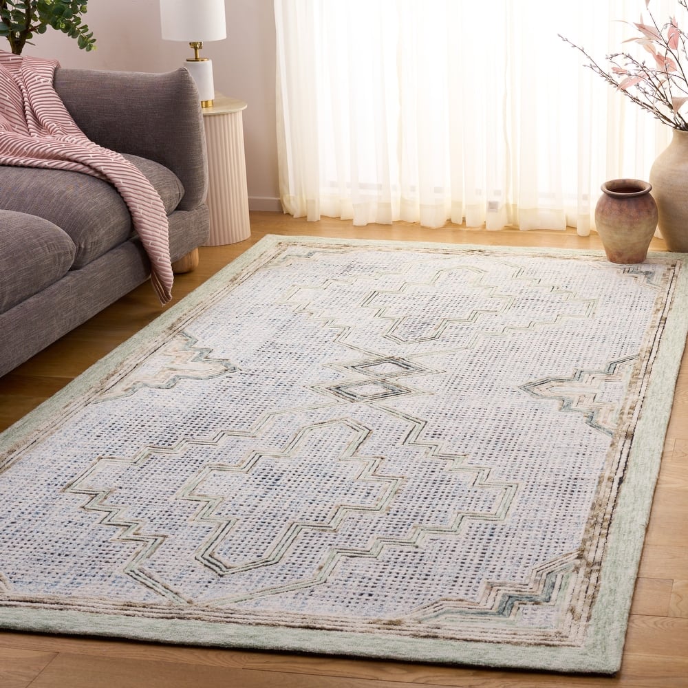 SAFAVIEH Handmade Ebony Catharina Wool Rug