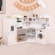 preview thumbnail 23 of 34, Costway Corner Play Kitchen Toddler Kitchen Playset with Range Hood, - See Details