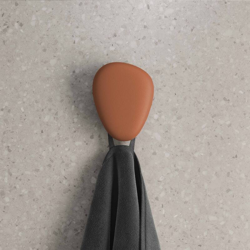 Plaisir Concrete Bathroom Robe Hook In Terracotta