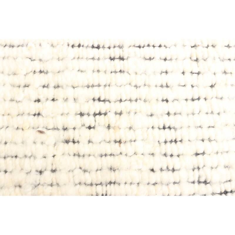 ECARPETGALLERY Braid weave Sienna Cream Wool Rug - 5'2 x 7'6