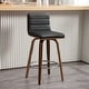 preview thumbnail 84 of 198, 26"/29" Faux Leather Swivel Bar/Counter Stools, Set of 2/3 Single - Black - Counter Height