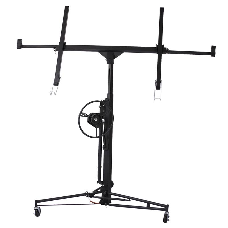 4' x 16' Drywall Panel Lift, Lockable Rolling Caster Ceiling Lift,150Lbs