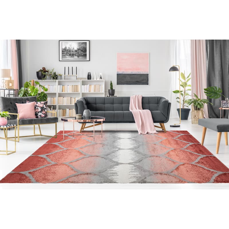Noori Rug Monaco Theron High-low Trellis Area Rug