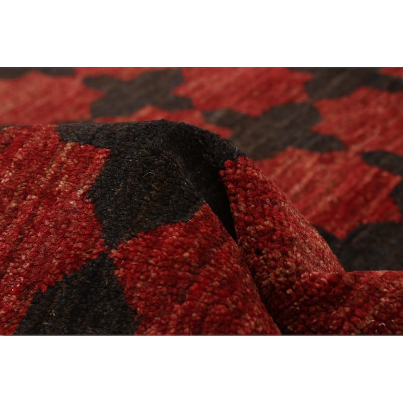 ECARPETGALLERY Hand-knotted Finest Peshawar Ziegler Red Wool Rug - 5'10 x 8'6