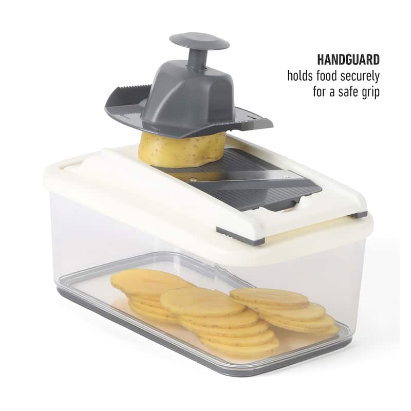 Calphalon Aero 8 in 1 & 5 in 1 Vegatebale Chopper and Dicer, Food Chopper with Container