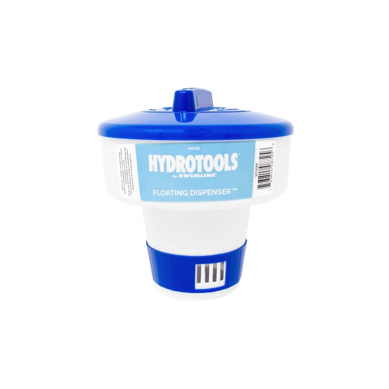 7-Inch Blue White Adjustable Floating Swimming Pool Chemical Dispenser