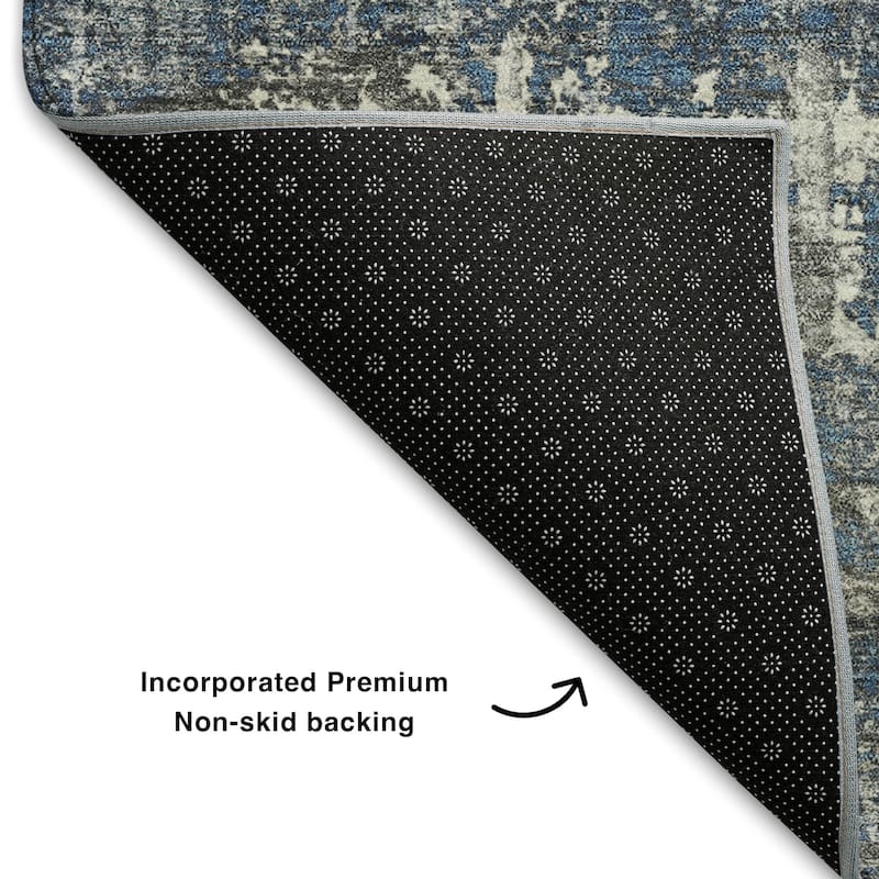 Premium Washable Super Soft Modern Hatch Mayfield Rug