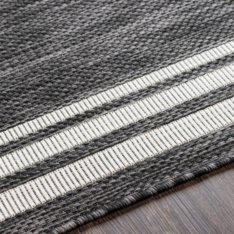 Livabliss Eagean Updated Traditional Stripe Indoor / OutdoorArea Rug