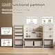 preview thumbnail 3 of 7, Kids Toy Storage Organizer 8 storage cabinet Removable Toy Bins, 4-Tier Book organizers Storage and 2 cabinet storage
