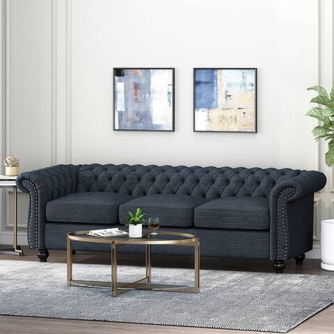 Parksley Tufted Chesterfield 3-seat Sofa by Christopher Knight Home