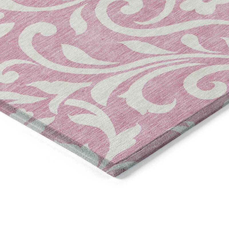 HomeRoots Floral Transitional Rectangle Outdoor Rug