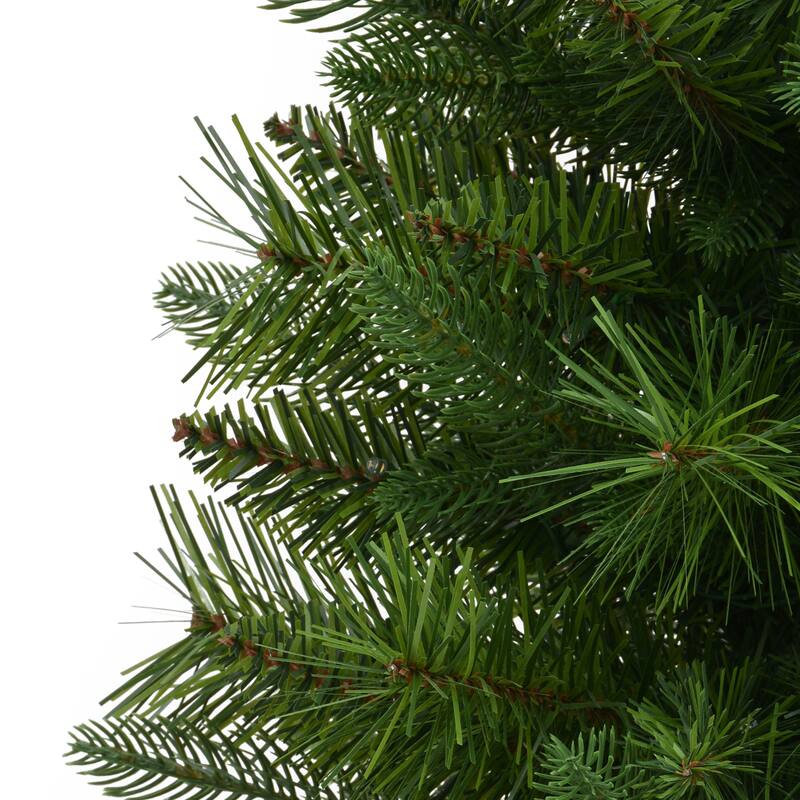 Puleo International Set of 2 3.5' Artificial Battery-Operated Pre-Lit Potted Oregon Fir Christmas Trees